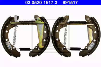 Барабанный тормозной механизм ATE для VW POLO (6N1) 64 1.9 D