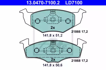 Запчасти для ТО ATE для VW POLO (6N1) 64 1.9 D