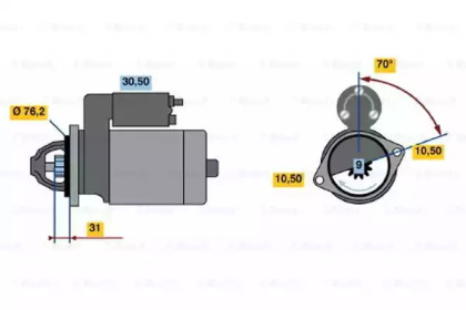 Система стартера BOSCH для ALFA ROMEO 33 (907A_) 1.7 16V 4x4 (907A1F)