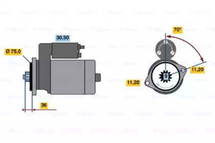 Система стартера BOSCH для HONDA CIVIC II Shuttle (EE) 1.4 i 16V (EE1)
