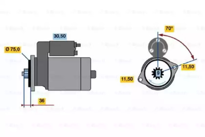 Система стартера BOSCH для HONDA CIVIC II Shuttle (EE) 1.6 i 16V 4WD (EE4)