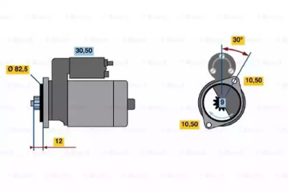 Система стартера BOSCH для NISSAN PICK UP (D21) 2.4 4WD