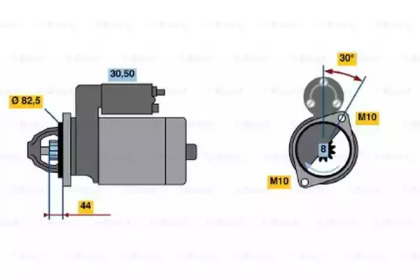 Стартер BOSCH для NISSAN SUNNY III Liftback (N14) 2.0 i 16V