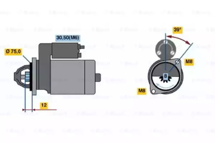 Система стартера BOSCH для CHEVROLET SPARK 0.8