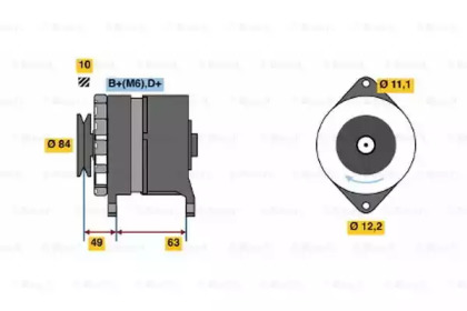 Генератор BOSCH для ALFA ROMEO AR 8 c бортовой платформой/ходовая часть (280_) 2.5 D