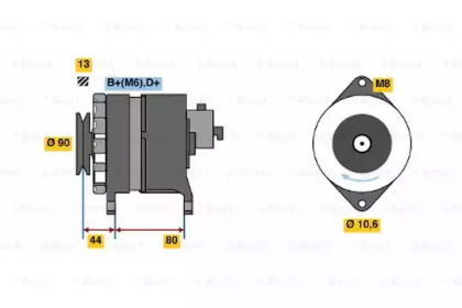 Генератор BOSCH для NISSAN VANETTE Фургон (C22) 2.0 D