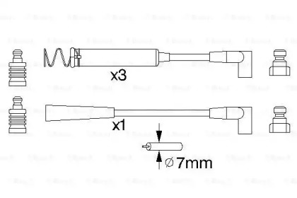 Система зажигания / накаливания BOSCH для DAEWOO PRINCE (J19) 2.0