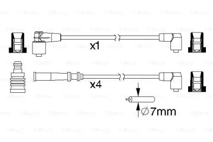 Система зажигания / накаливания BOSCH для NISSAN PRAIRIE (M10, NM10) 1.8 SGL (M10)