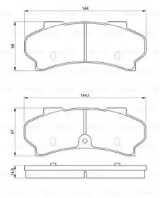 Запчасти для ТО BOSCH для PEUGEOT J9 автобус 2.3 D