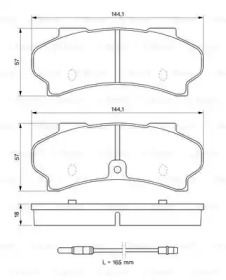Тормозные колодки BOSCH для PEUGEOT J9 автобус 2.5 D