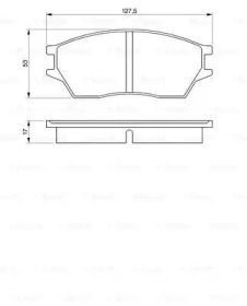 Тормозные колодки BOSCH для HONDA PRELUDE III (BA) 2.0 i EX 16V (BA2)