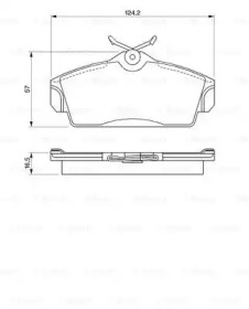 Дисковой тормозной механизм BOSCH для NISSAN PRIMERA Traveller (WP11) 2.0 TD