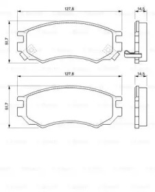 Дисковой тормозной механизм BOSCH для NISSAN ALMERA I Hatchback (N15) 2.0 GTi