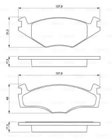 Запчасти для ТО BOSCH для VW POLO (6N1) 64 1.9 D