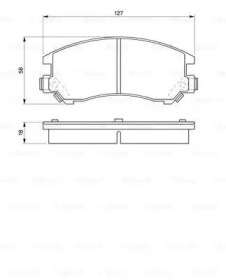 Дисковой тормозной механизм BOSCH для SUBARU LEONE II 1800 4WD