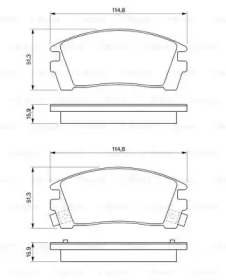 Дисковой тормозной механизм BOSCH для NISSAN SUNNY III Traveller (Y10) 2.0 D