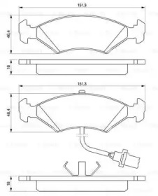 Запчасти для ТО BOSCH для FORD FIESTA III (GFJ) 1.6