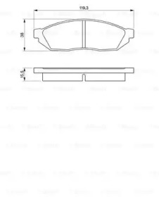 Тормозные колодки BOSCH для HONDA CIVIC II Хэтчбек (SS, SL) 1300 L (SS)