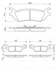 Запчасти для ТО BOSCH для MAZDA 929 II (HB) 2.0 i GLX