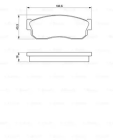 Дисковой тормозной механизм BOSCH для NISSAN SUNNY II Traveller (B12) 1.6 i 12V