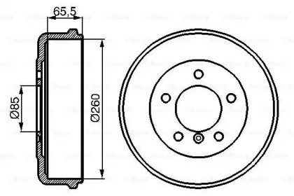 Барабанный тормозной механизм BOSCH для MERCEDES-BENZ T1 автобус (602) 310 D 2.9