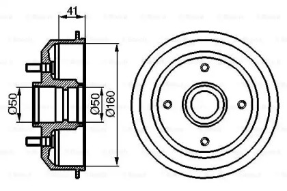 Барабанный тормозной механизм BOSCH для MAZDA 121 III (JASM, JBSM) 1.8 D