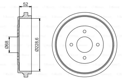 Барабанный тормозной механизм BOSCH для NISSAN PRIMERA Hatchback (P11) 1.6 16V
