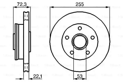 Дисковой тормозной механизм BOSCH для MAZDA 929 III (HC) 2.2 i
