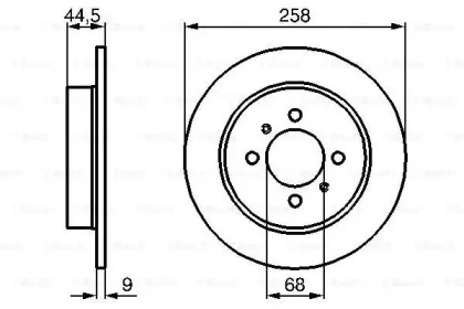 Дисковой тормозной механизм BOSCH для NISSAN ALMERA I (N15) 2.0 D