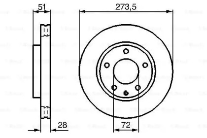 Дисковой тормозной механизм BOSCH для MAZDA XEDOS 9 (TA) 2.3 24V