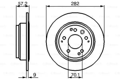 Дисковой тормозной механизм BOSCH для HONDA LEGEND II (KA) 3.2 i 24V (KA7)