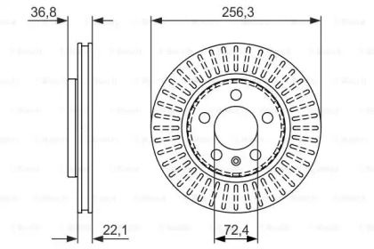 Дисковой тормозной механизм BOSCH для VW BORA Variant (1J6) 1.4 16V