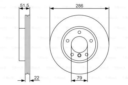 Тормозной диск BOSCH для BMW 3 Compact (E36) 318 ti
