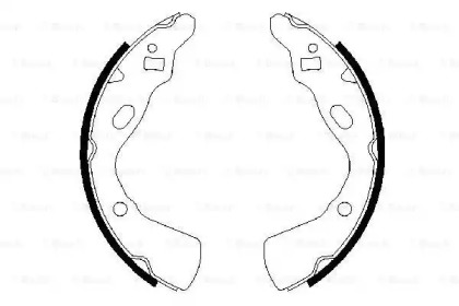 Барабанный тормозной механизм BOSCH для KIA PRIDE (DA) 1.1 i