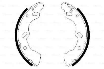 Тормозная колодка / накладка BOSCH для MAZDA 121 II (DB) 1.3 16V