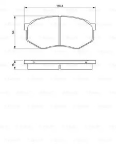 Дисковой тормозной механизм BOSCH для MAZDA 929 III (HC) 2.2 i