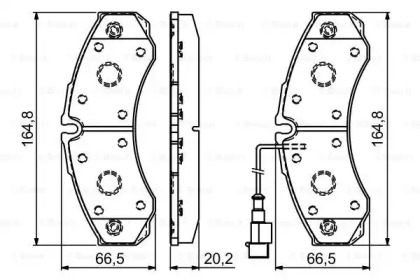 Дисковой тормозной механизм BOSCH для NISSAN NT400 CABSTAR Самосвал (F24F) 35.15, 45.15