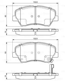 Дисковой тормозной механизм BOSCH для KIA CEE'D (JD) 1.4 MPI