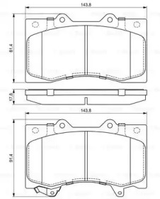 Дисковой тормозной механизм BOSCH для NISSAN PATROL VI (Y62) 5.6