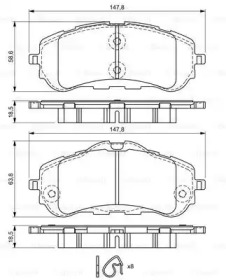 Запчасти для ТО BOSCH для PEUGEOT 308 SW II 1.6 THP 150