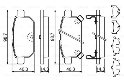 Запчасти для ТО BOSCH для SUZUKI VITARA (LY) 1.4 T AllGrip (APK 414)
