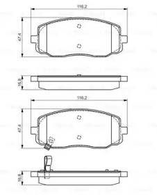 Запчасти для ТО BOSCH для KIA PICANTO (BA) 1.1 CRDi