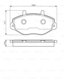 Дисковой тормозной механизм BOSCH для FORD TRANSIT Фургон (E_ _) 2.0 i (EAL, EAS)