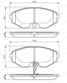 Тормозные колодки BOSCH для NISSAN CEDRIC (Y33) 3.0