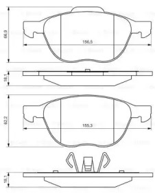 Запчасти для ТО BOSCH для VOLVO C30 1.6 D2