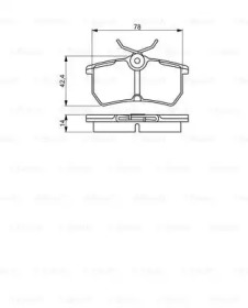 Тормозные колодки BOSCH для FORD FOCUS седан (DFW) 1.8 16V