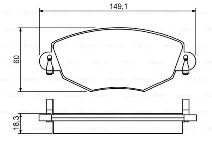 Дисковой тормозной механизм BOSCH для JAGUAR X-TYPE Estate (X400) 2.0 D