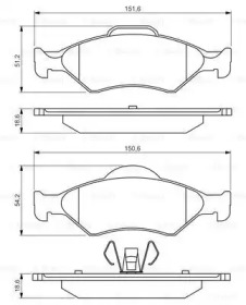 Запчасти для ТО BOSCH для FORD FIESTA Фургон (JV_) D 1.8