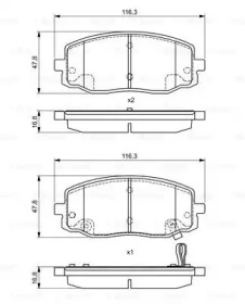 Запчасти для ТО BOSCH для KIA PICANTO (BA) 1.1 CRDi