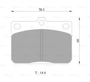 Дисковой тормозной механизм BOSCH для HONDA ACCORD I (SJ, SY) 1.6 L/EX (SY)